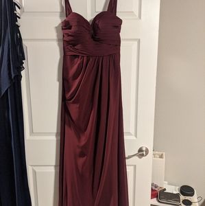 Azazie Millie Cabernet Bridesmaid Dress